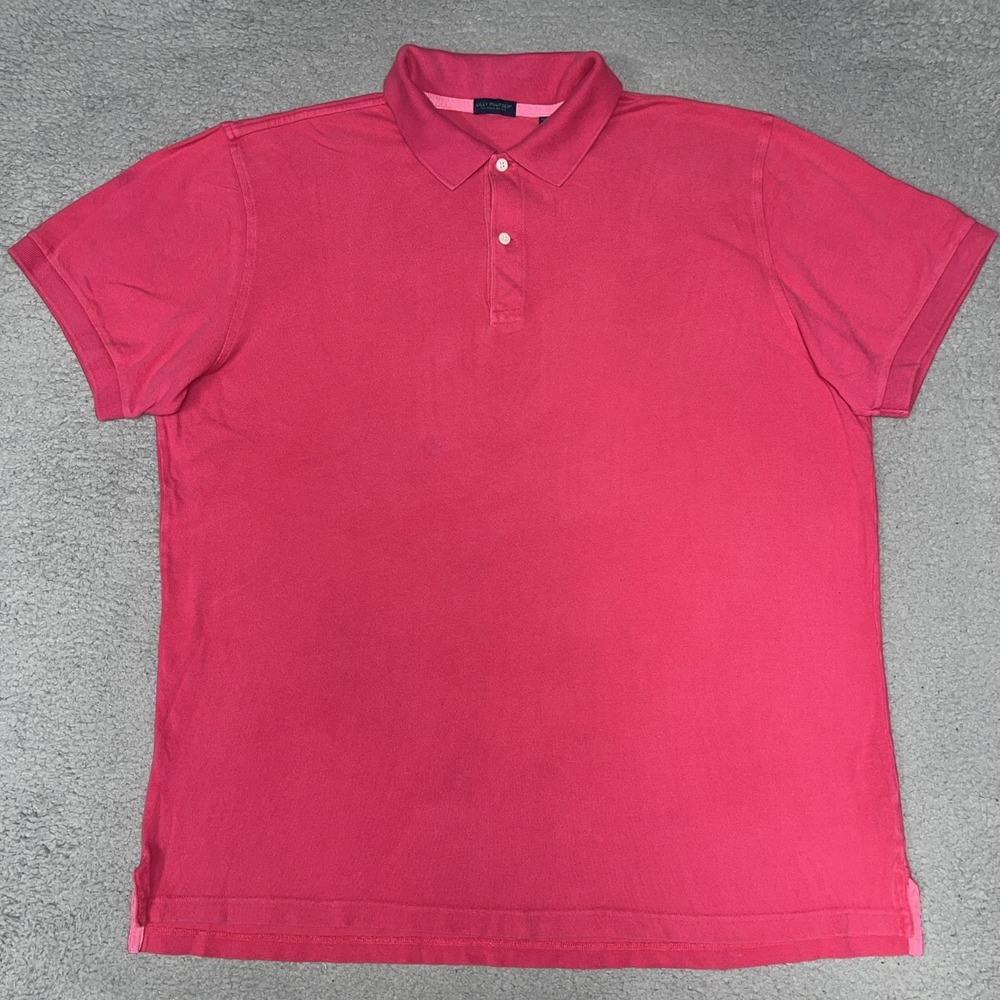 Lilly Pulitzer Via Palm Beach Shirt Men's Sz 2XL XXL Bright Pink Pima Golf Polo